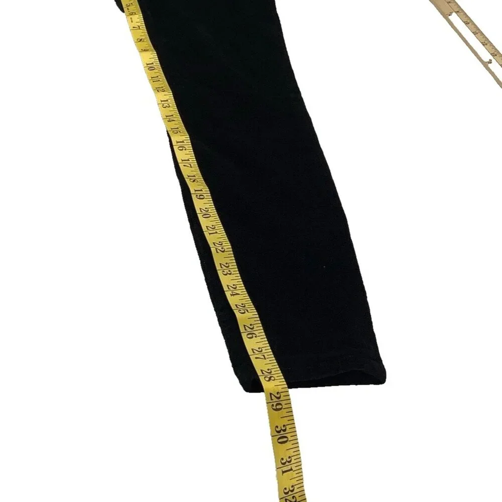 Joes Jeans Womens Chelsea Skinny Ankle Jeans Black Suede Corduroy Size 27